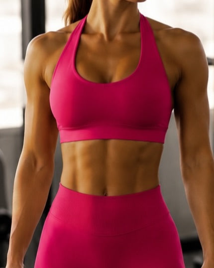 HI ENERGY Cropped Halter Top